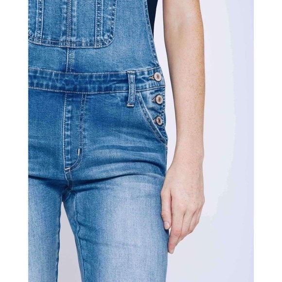 Kan Can Distressed Full-Length Overalls - Picture 5 of 8